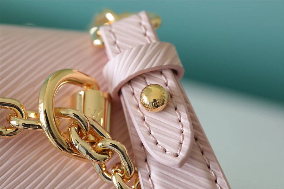 Louis Vuitton Twist MM Epi Light Pink For Women, Women’s Handbags, Shoulder And Crossbody Bags 9.1in/23cm LV