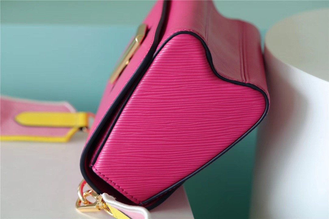 Louis Vuitton Twist MM Epi Pink For Women, Women’s Handbags, Shoulder And Crossbody Bags 7.5in/19cm LV 