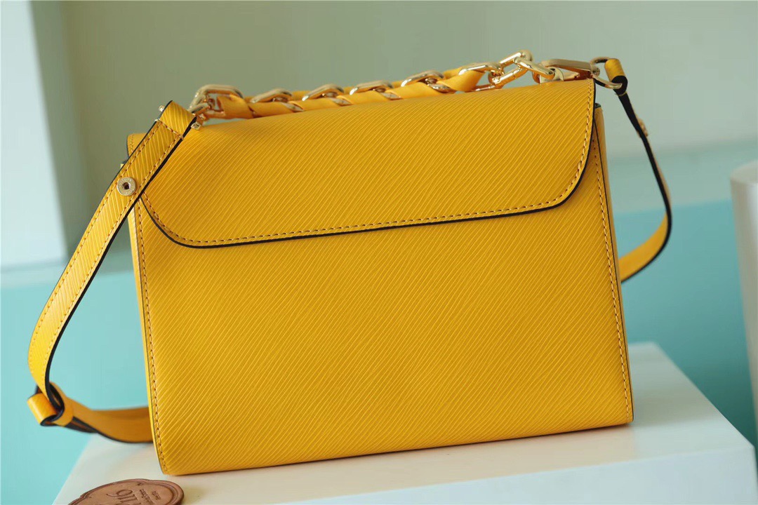 Louis Vuitton Twist MM Epi Sunflower Yellow For Women, Women’s Bags, Shoulder And Crossbody Bags 9.1in/23cm