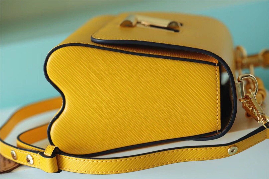 Louis Vuitton Twist MM Epi Sunflower Yellow For Women, Women’s Bags, Shoulder And Crossbody Bags 9.1in/23cm