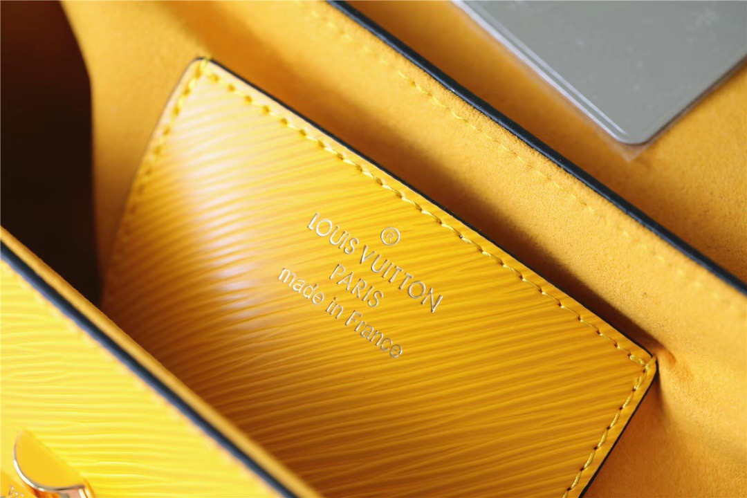 Louis Vuitton Twist MM Epi Sunflower Yellow For Women, Women’s Bags, Shoulder And Crossbody Bags 9.1in/23cm
