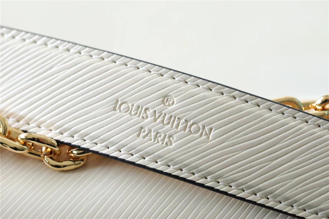 Louis Vuitton Twist MM Epi White For Women, Women’s Bags, Shoulder And Crossbody Bags 9.1in/23cm