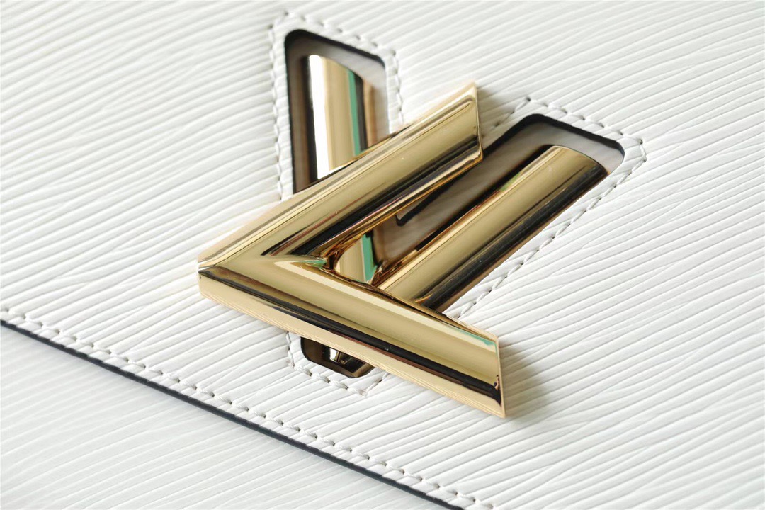 Louis Vuitton Twist MM Epi White For Women, Women’s Bags, Shoulder And Crossbody Bags 9.1in/23cm