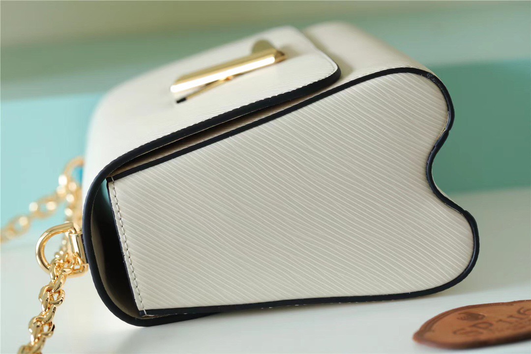 Louis Vuitton Twist MM Epi White For Women, Women’s Bags, Shoulder And Crossbody Bags 9.1in/23cm