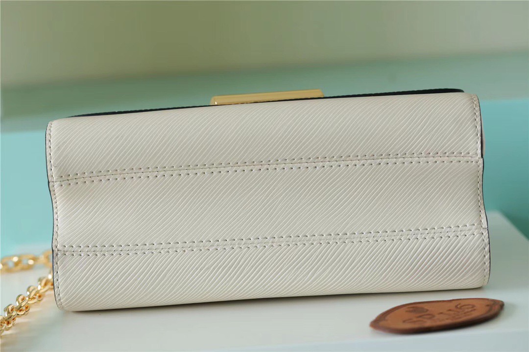 Louis Vuitton Twist MM Epi White For Women, Women’s Bags, Shoulder And Crossbody Bags 9.1in/23cm