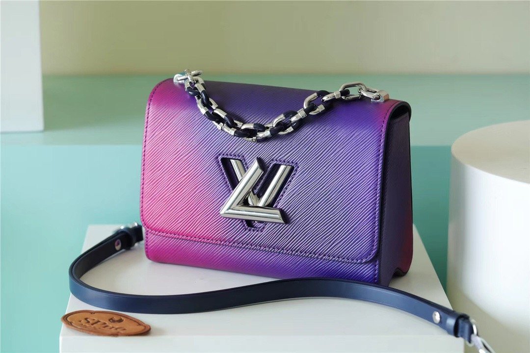 Louis Vuitton Twist PM Bag, Shoulder and Cross Body Bags For Women Gradient Blue 7.5in/19cm
