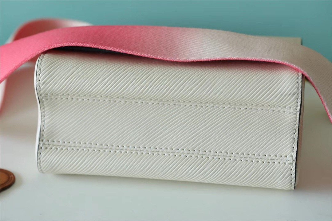 Louis Vuitton Twist PM Bag, Shoulder and Cross Body Bags For Women Quartz White 7.5in/19cm