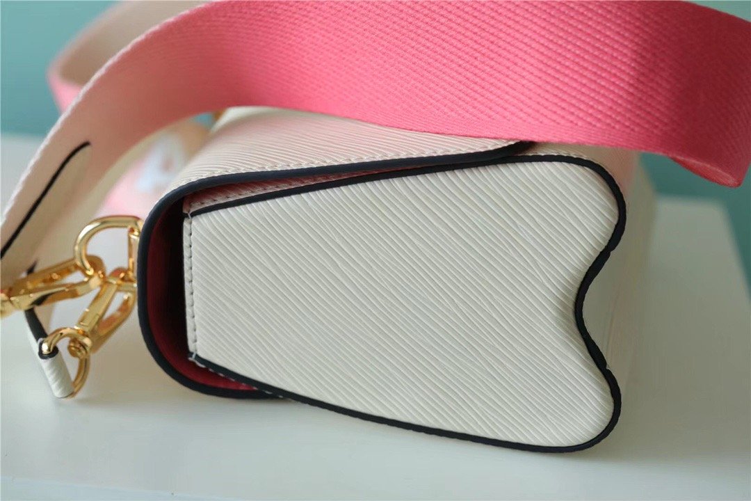 Louis Vuitton Twist PM Bag, Shoulder and Cross Body Bags For Women Quartz White 7.5in/19cm