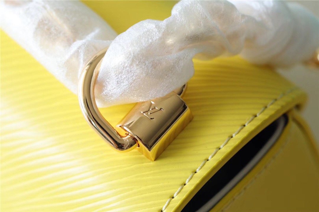 Louis Vuitton Twist PM Epi Yellow For Women, Women’s Handbags, Shoulder And Crossbody Bags 7.5in/19cm LV