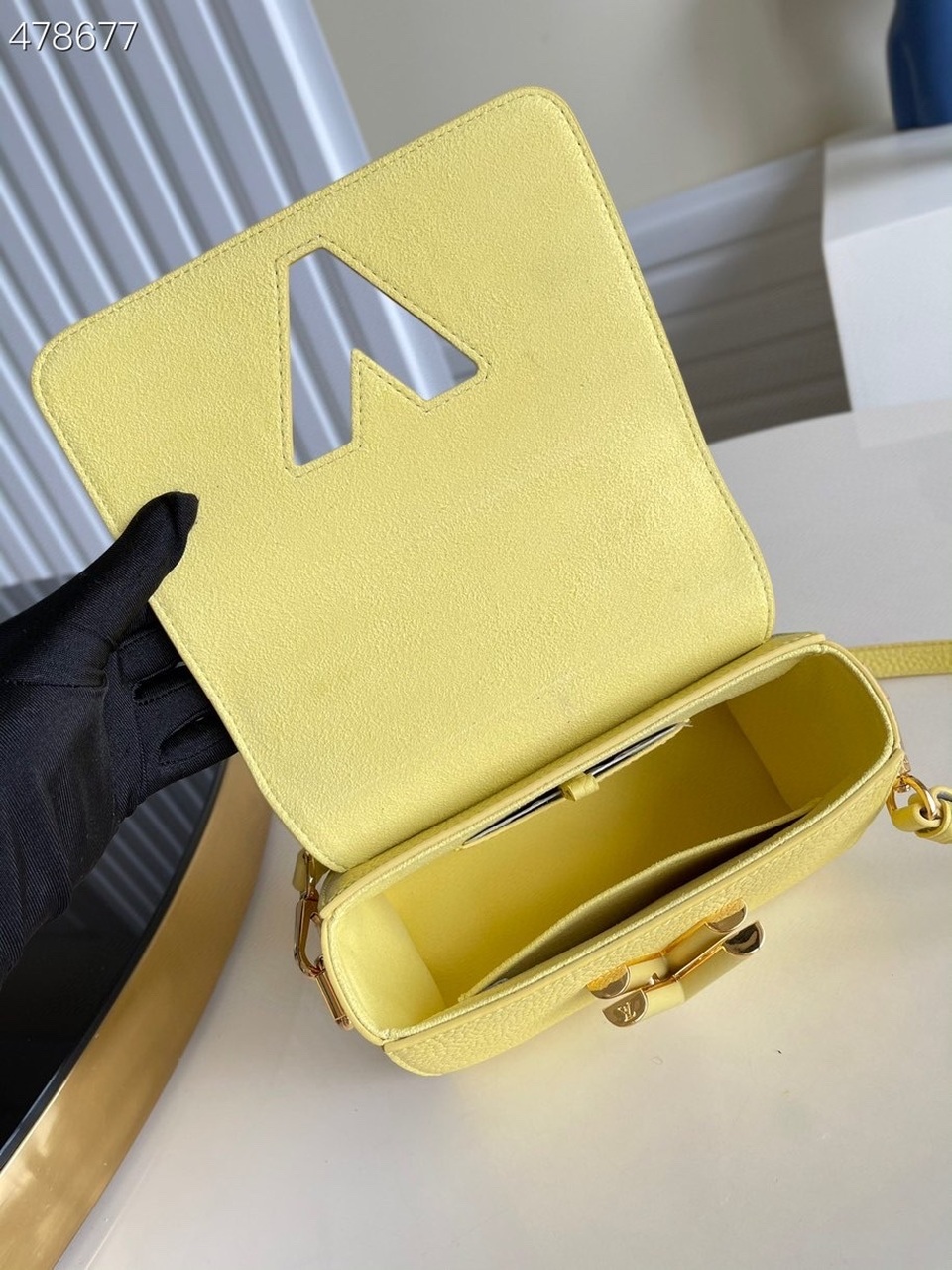 Louis Vuitton Twist PM Ginger Yellow For Women, Women’s Handbags, Shoulder And Crossbody Bags 7.5in/19cm