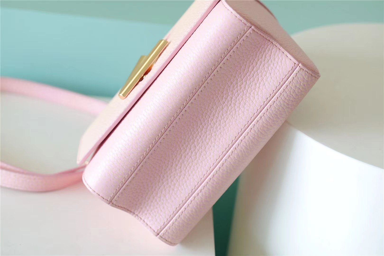 Louis Vuitton Twist PM Grain Pink For Women, Women’s Handbags, Shoulder And Crossbody Bags 7.5in/19cm