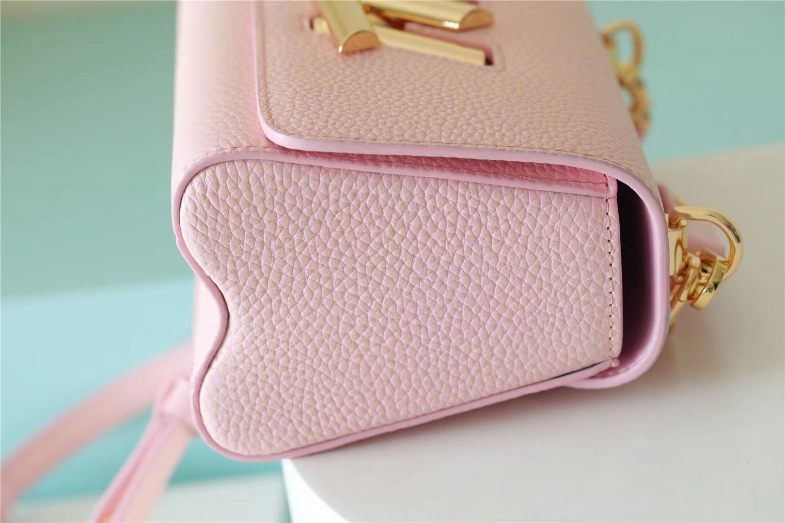 Louis Vuitton Twist PM Grain Pink For Women, Women’s Handbags, Shoulder And Crossbody Bags 7.5in/19cm