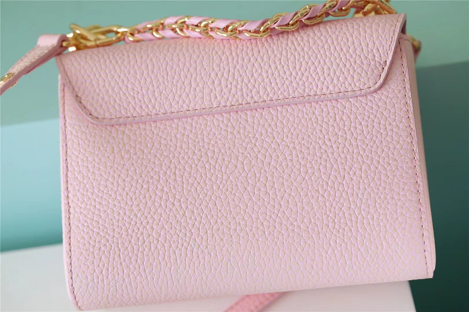 Louis Vuitton Twist PM Grain Pink For Women, Women’s Handbags, Shoulder And Crossbody Bags 7.5in/19cm