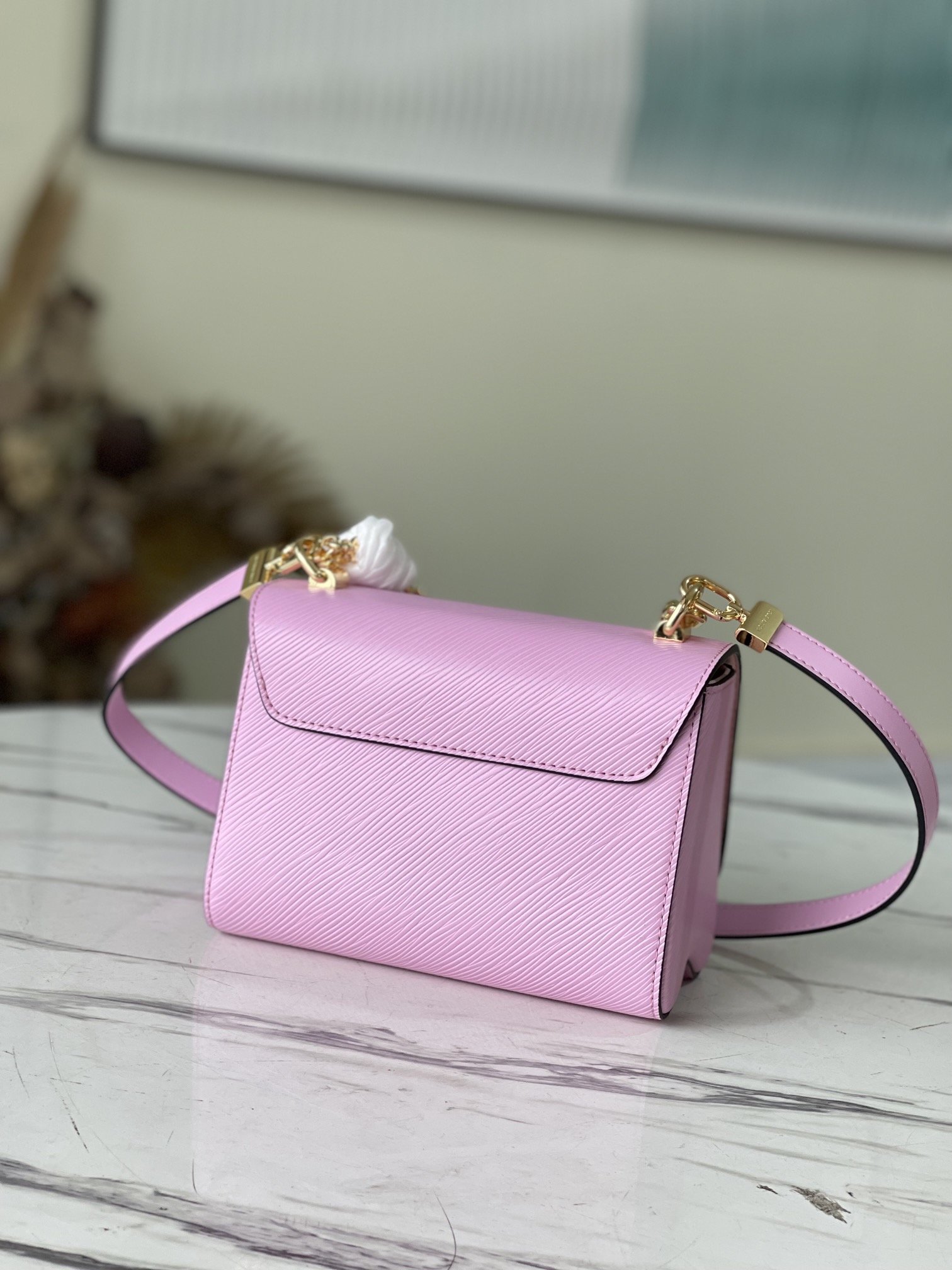 Louis Vuitton Twist PM Monogram Flower Wisteria Purple For Women, Women’s Handbags, Shoulder And Crossbody Bags 9.1in/23cm