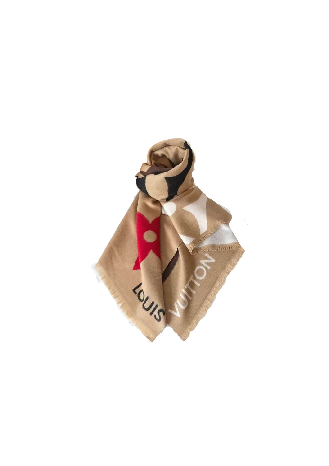 Louis Vuitton Ultimate Shine Scarf Beige For Women