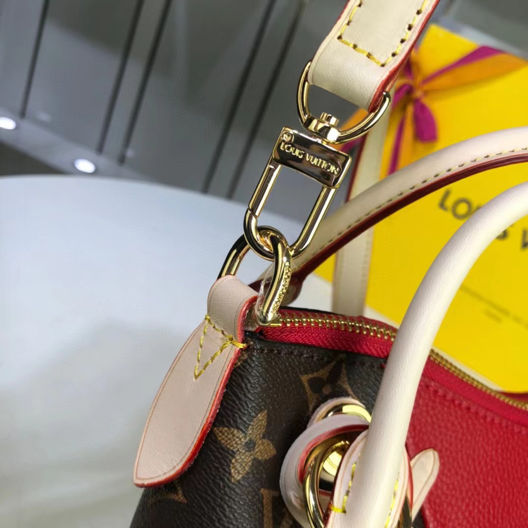 Louis Vuitton V Tote BB Monogram Canvas Cerise Red For Women, Women’s Bags, Shoulder And Crossbody Bags 10.6in/27cm