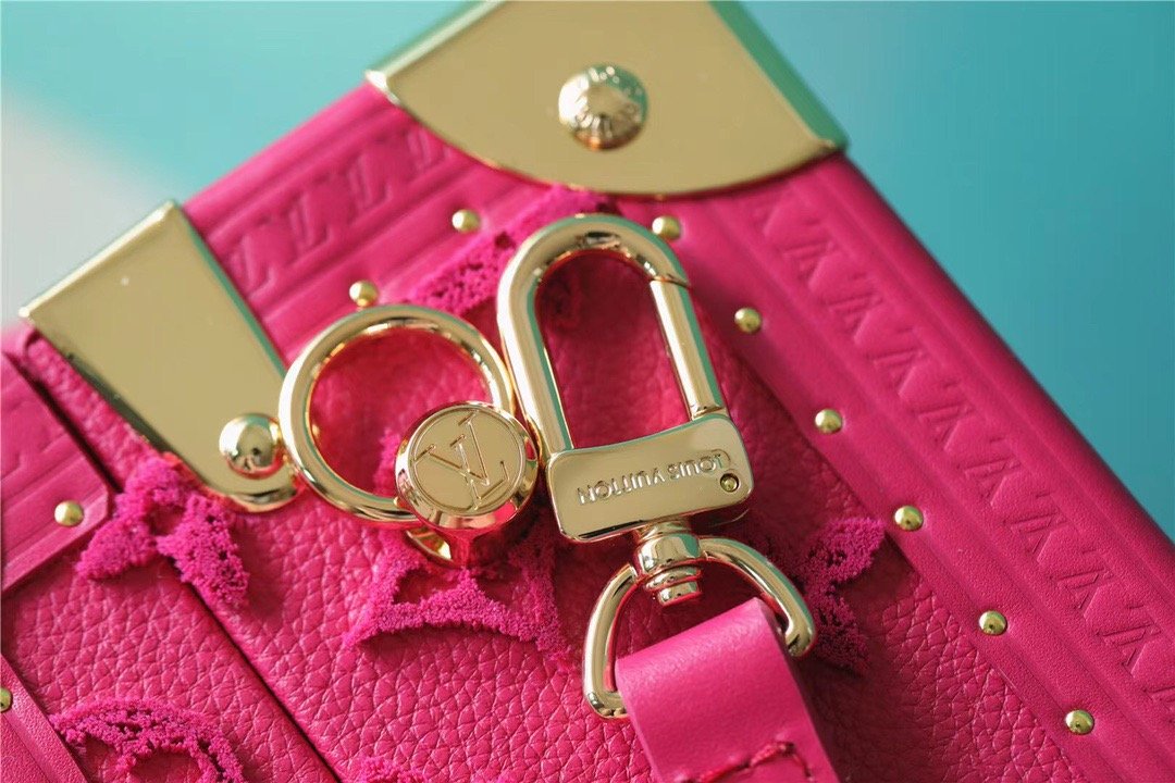 Louis Vuitton Valisette Tresor Monogram Empreinte Pink For Women, Women’s Bags, Shoulder And Crossbody Bags 9.4in/24cm LV