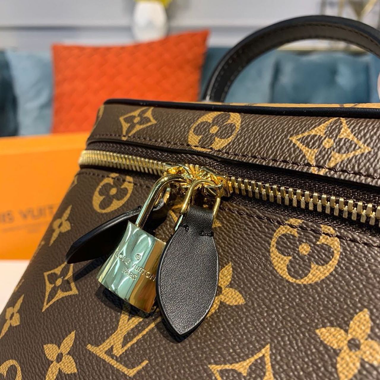 Louis Vuitton Vanity PM Monogram And Monogram Reverse Canvas By Nicolas Ghesquiere For Women, Women’s Handbags, Shoulder And Crossbody Bags 7.5in/19cm