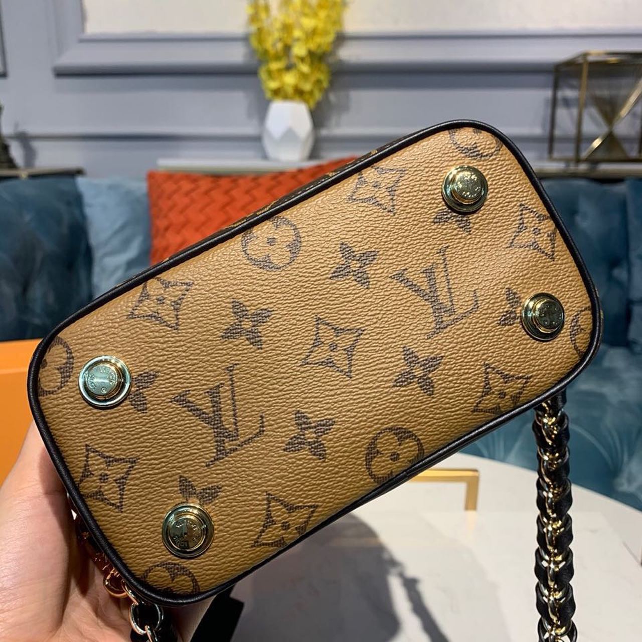 Louis Vuitton Vanity PM Monogram And Monogram Reverse Canvas By Nicolas Ghesquiere For Women, Women’s Handbags, Shoulder And Crossbody Bags 7.5in/19cm