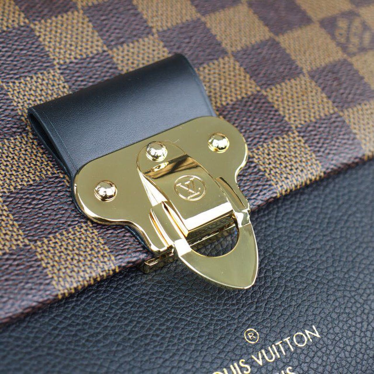 Louis Vuitton Vavin PM Damier Ebene Canvas Black For Women, Women’s Handbags, Shoulder Bags 9.8in/25cm