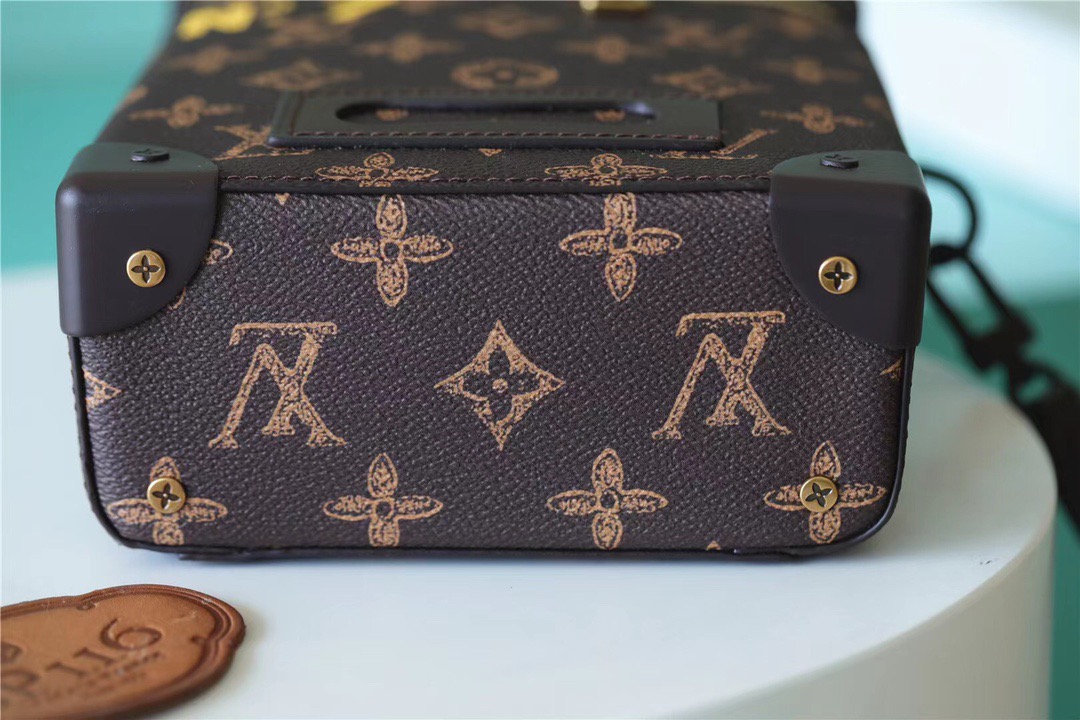 Louis Vuitton Vertical Box Trunk Monogram Canvas For Men, Men’s Bags, Shoulder And Crossbody Bags 8.7in/22cm