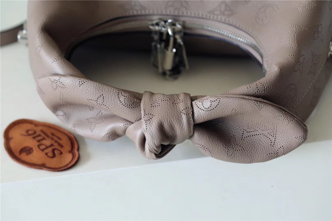 Louis Vuitton Why Knot MM Mahina Galet Beige For Women, Women’s Handbags, Shoulder And Crossbody Bags 13.4in/34cm