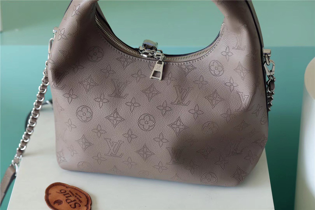 Louis Vuitton Why Knot MM Mahina Galet Beige For Women, Women’s Handbags, Shoulder And Crossbody Bags 13.4in/34cm