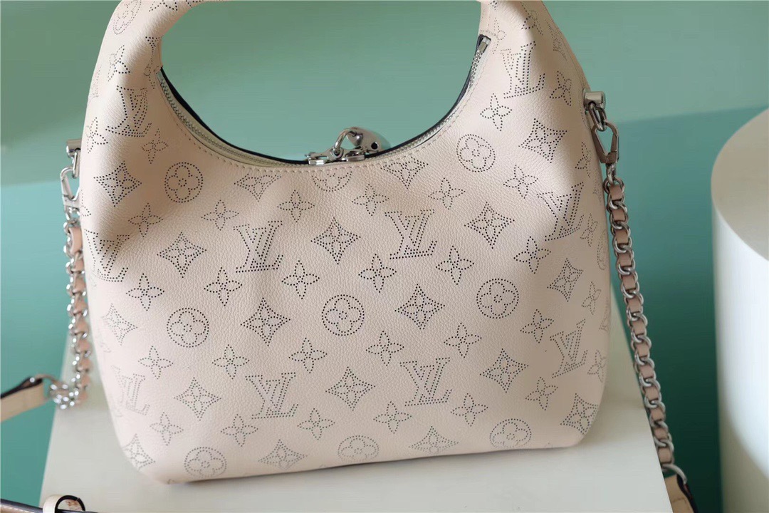 Louis Vuitton Why Knot MM Mahina Light Pink For Women, Women’s Handbags, Shoulder And Crossbody Bags 13.4in/34cm LV 