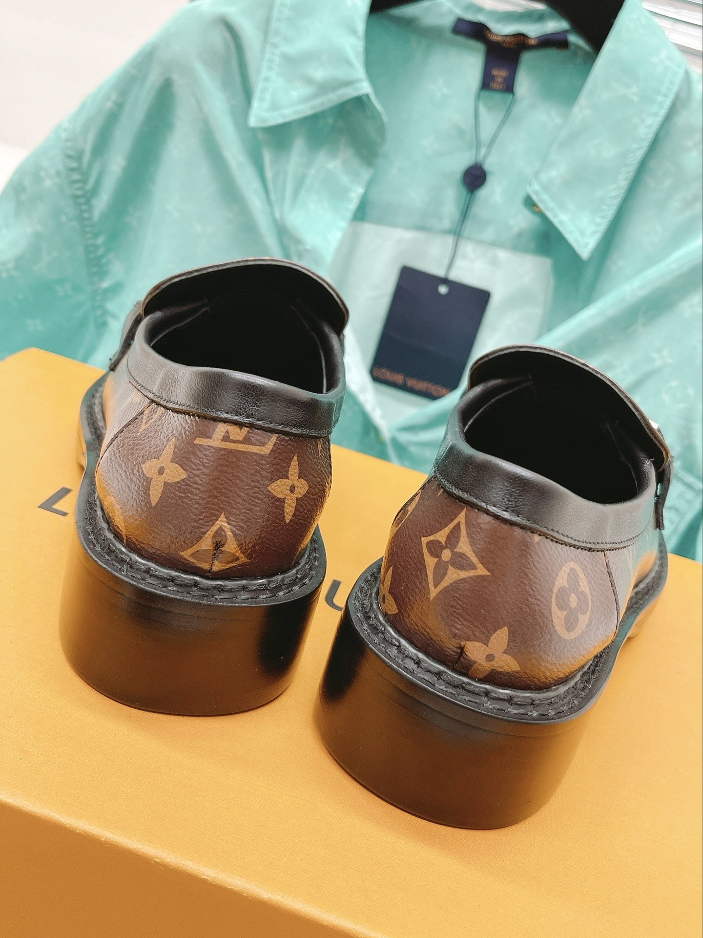 Louis Vuitton Women’s Academy Loafer Silver Toned Hardware Brown For Women LV