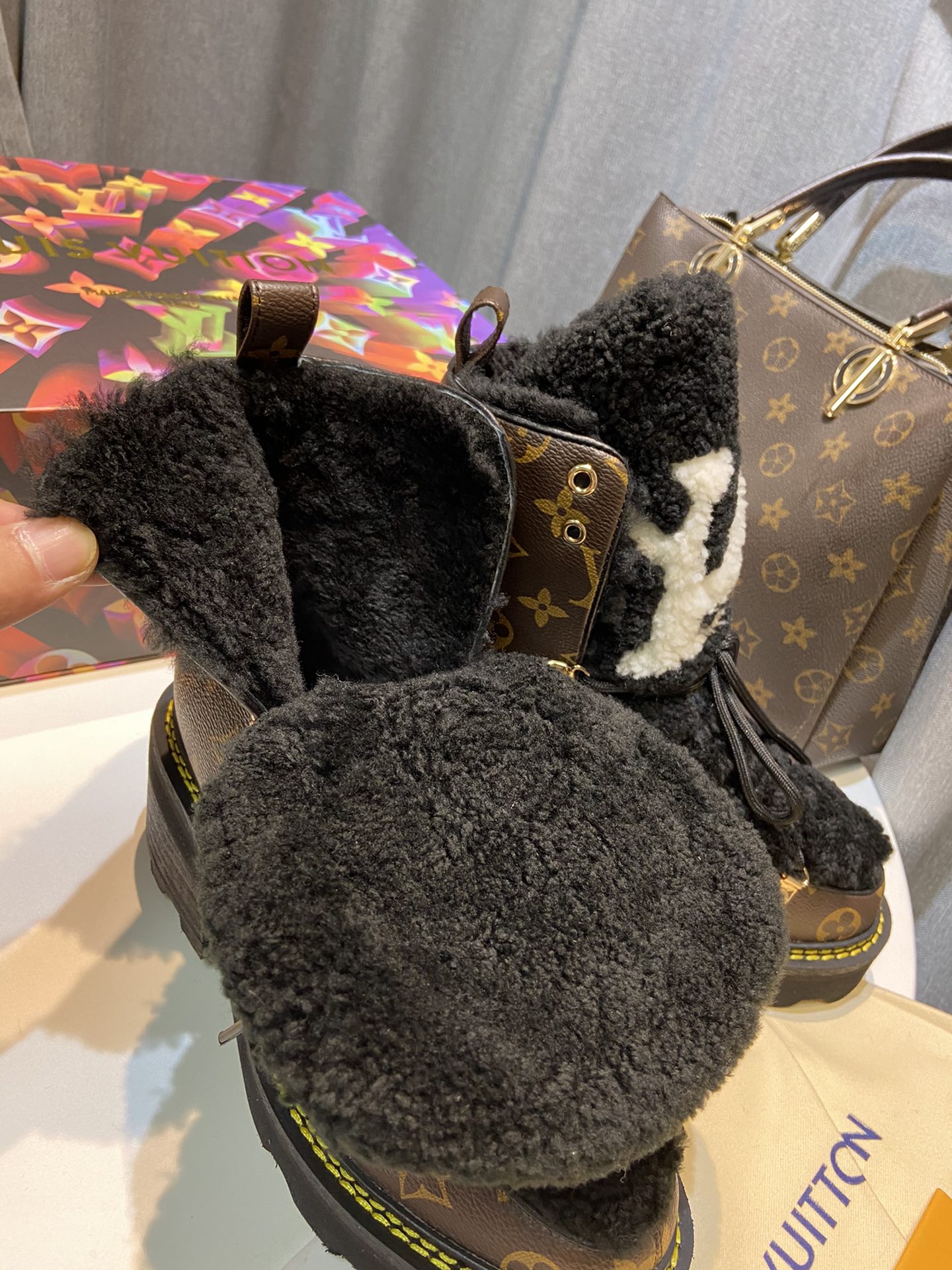 Louis Vuitton Women’s Beaubourg Ankle Boot Black For Women LV