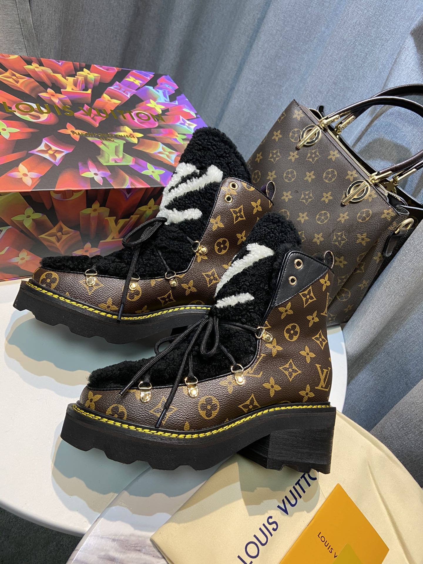 Louis Vuitton Women’s Beaubourg Ankle Boot Black For Women LV