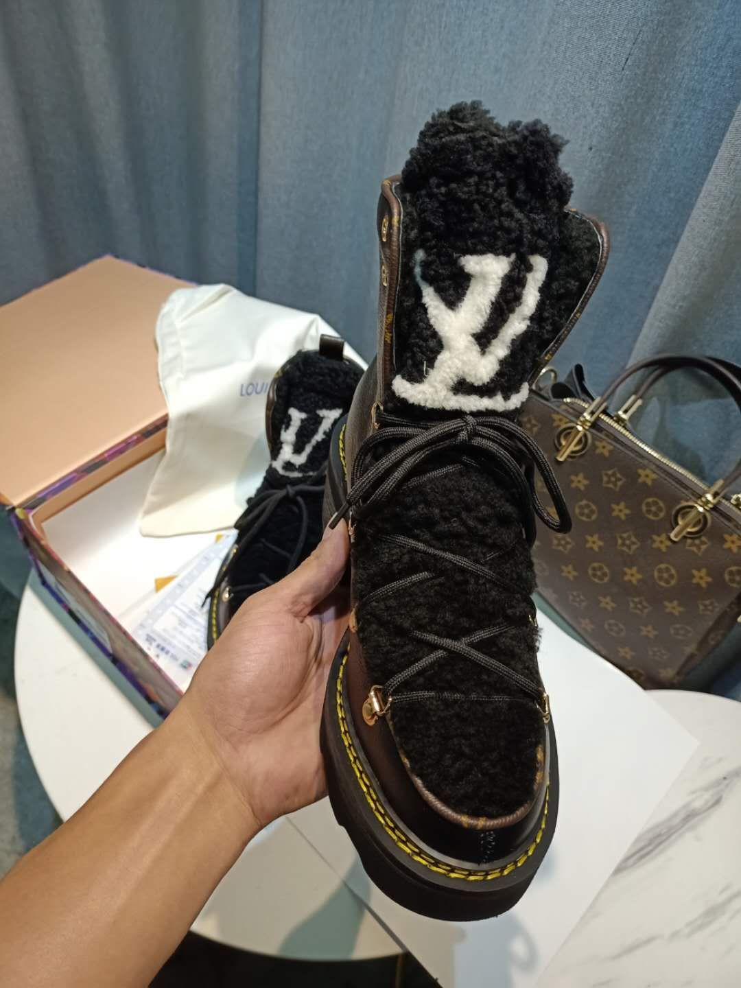 Louis Vuitton Women’s Beaubourg Ankle Boot Black For Women LV