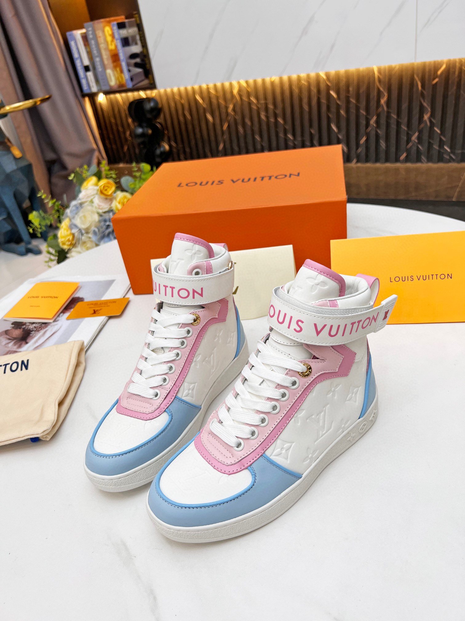 Louis Vuitton Women’s Boombox Sneaker Boot Pink For Women LV