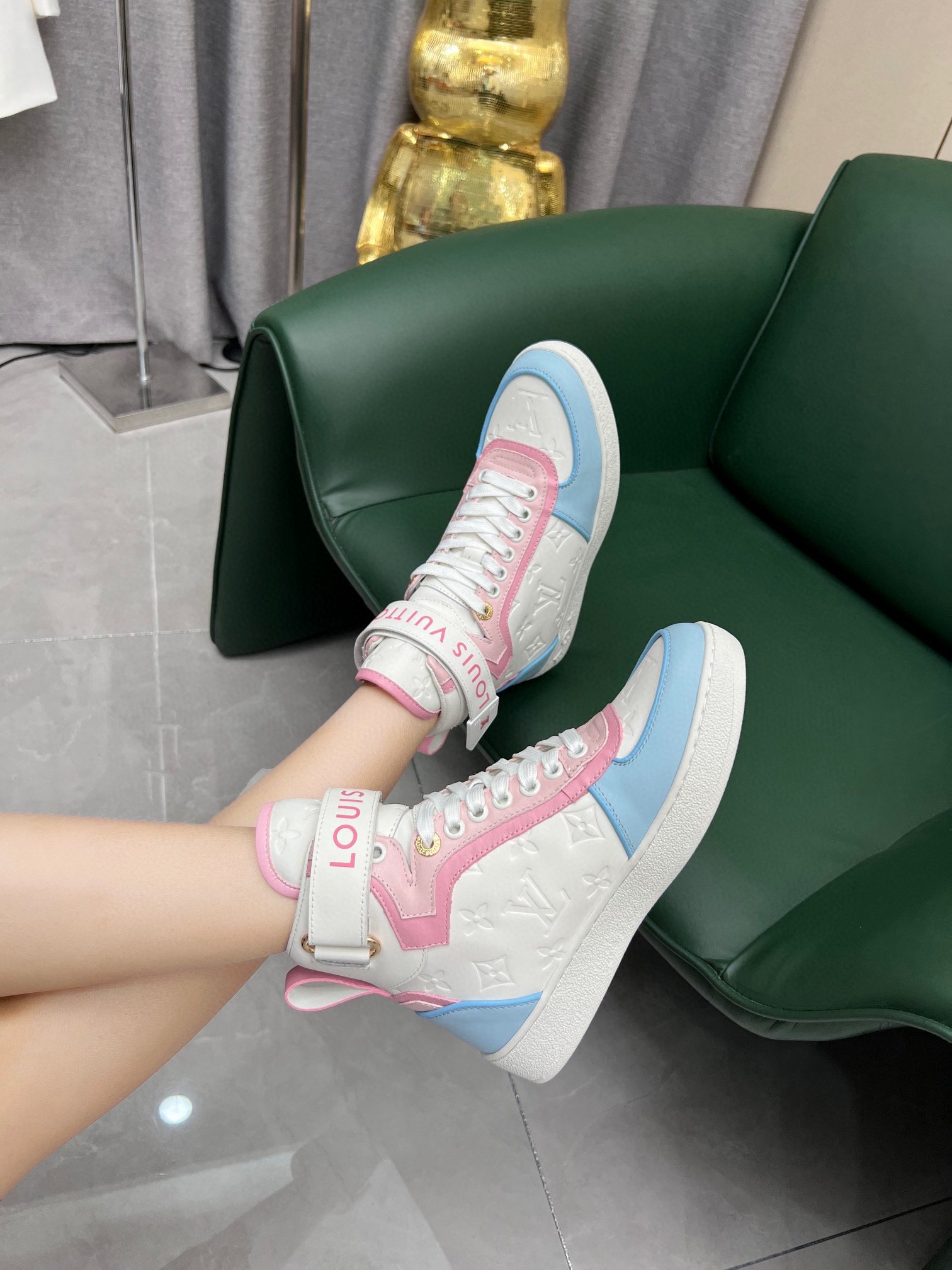 Louis Vuitton Women’s Boombox Sneaker Boot Pink For Women LV