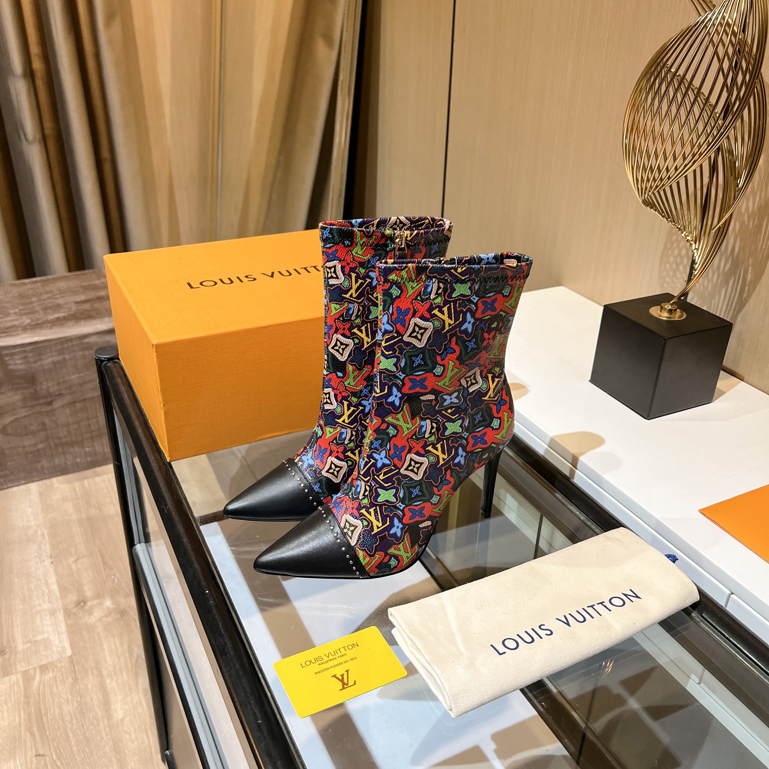 Louis Vuitton Women’s Cherie Ankle Boots MulticolorFor Women LV
