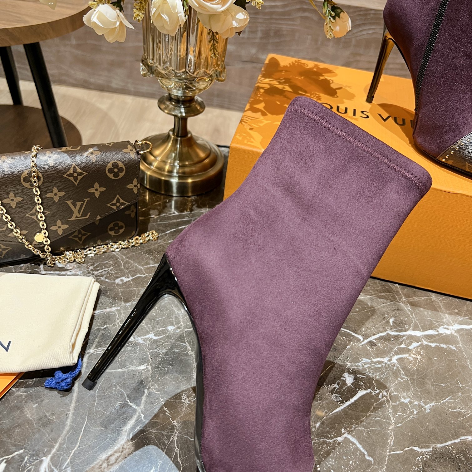 Louis Vuitton Women’s Cherie Ankle Boots Violet Women LV