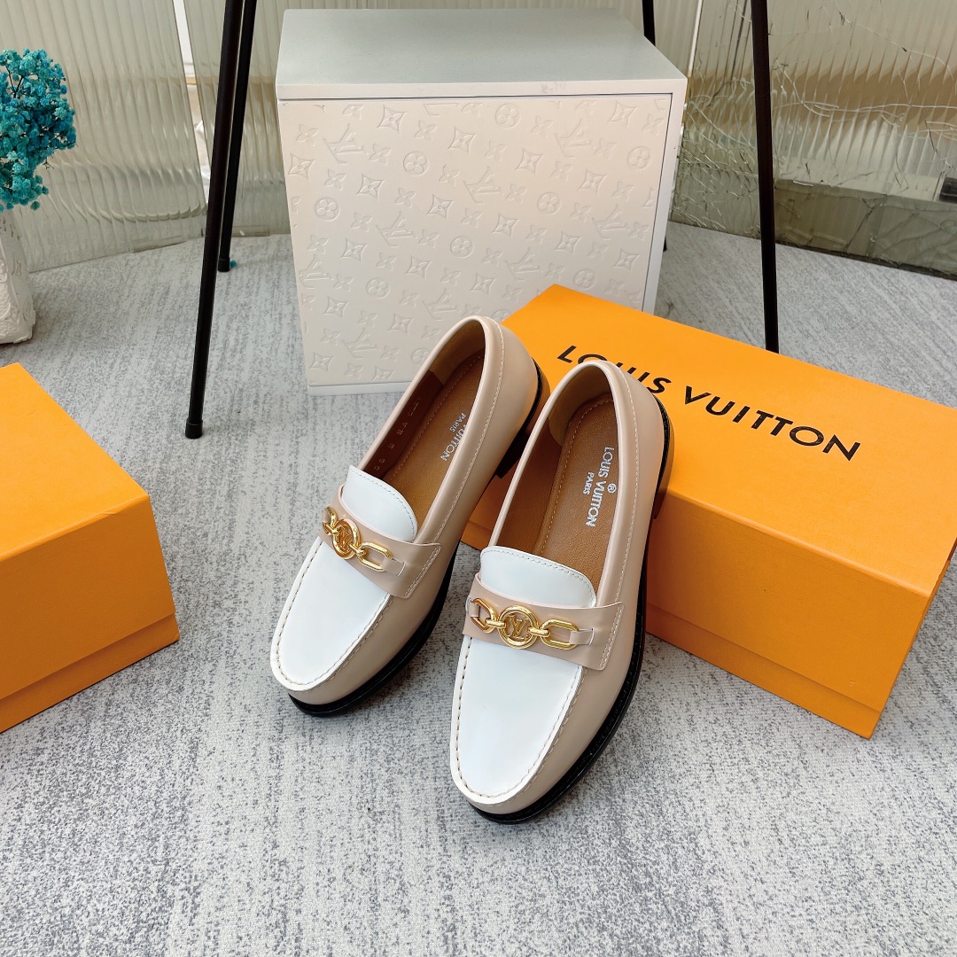 Louis Vuitton Women’s Chess Flat Loafe Beige For Women LV