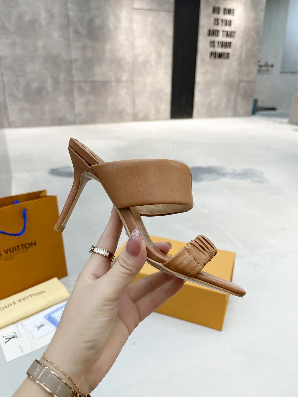 Louis Vuitton Women’s Drapy Mule Brown For Women LV