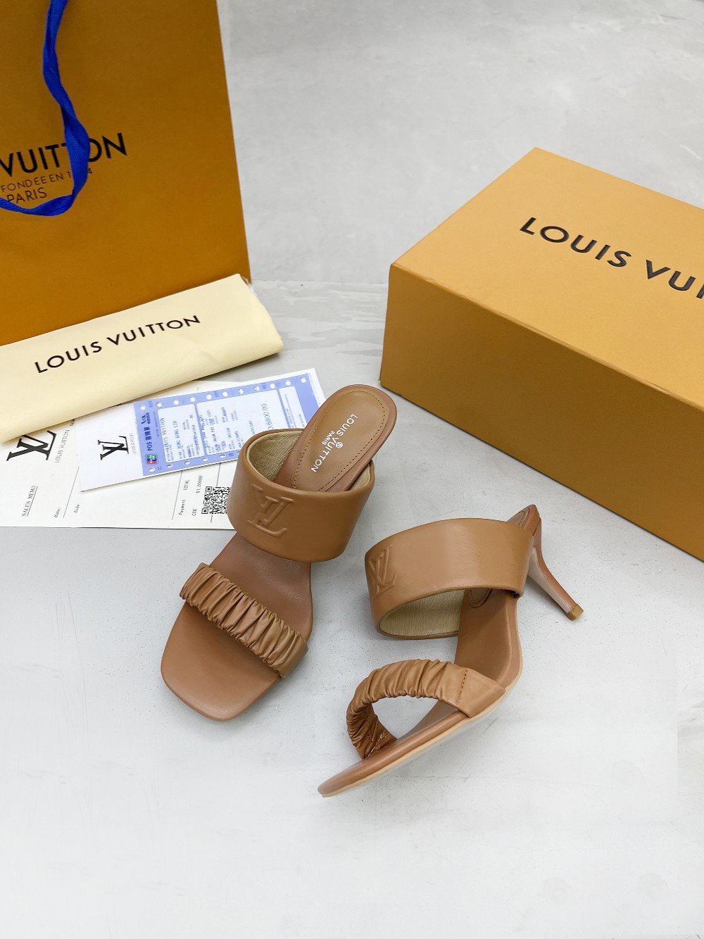 Louis Vuitton Women’s Drapy Mule Brown For Women LV