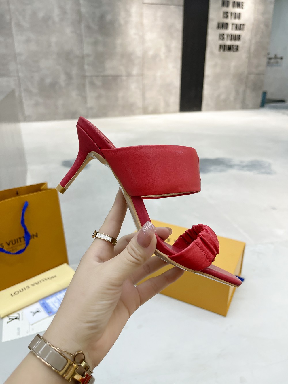 Louis Vuitton Women’s Drapy Mule Red For Women LV