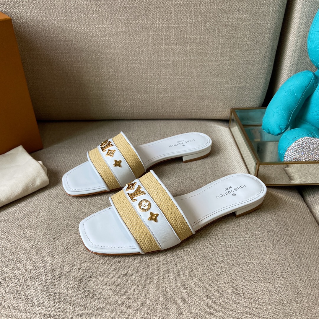 Louis Vuitton Women’s Lock It Mule White For Women LV
