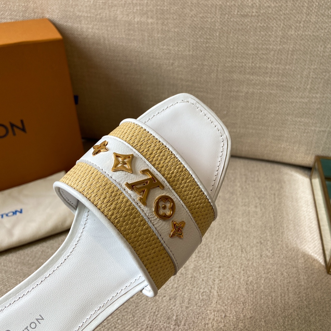 Louis Vuitton Women’s Lock It Mule White For Women LV