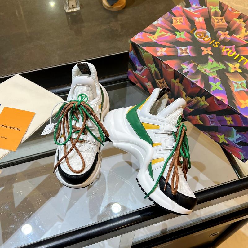 Louis Vuitton Women’s LV Archlight Sneaker White And Green For Women LV
