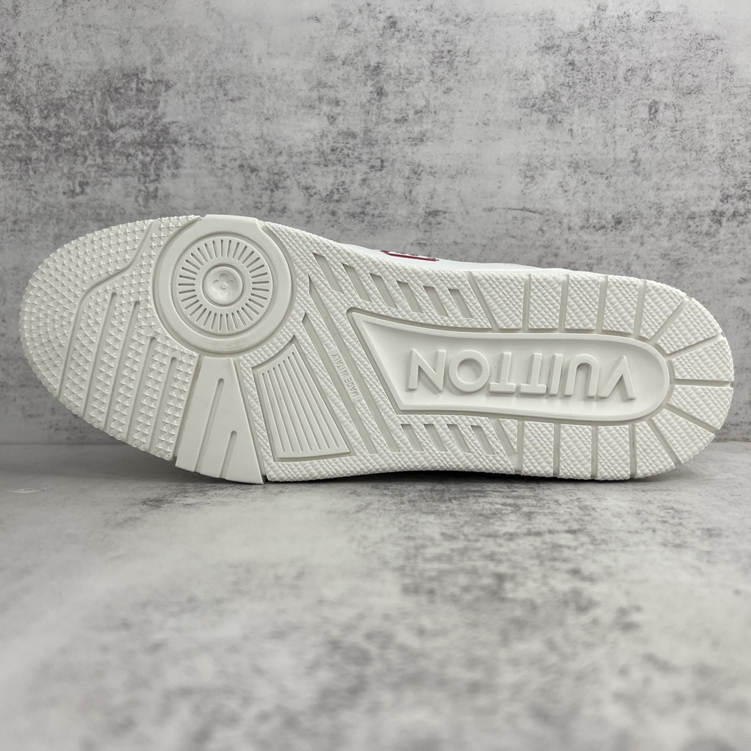 Louis Vuitton Women’s LV Trainer Sneaker Red For Women LV