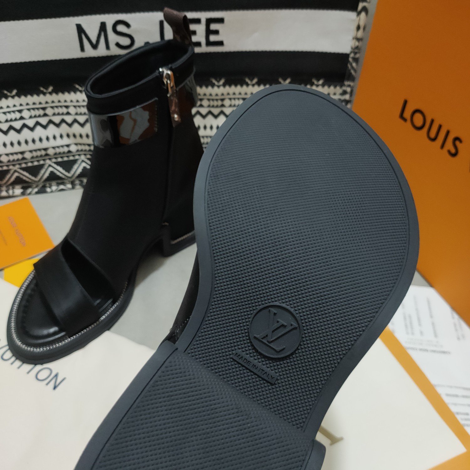 Louis Vuitton Women’s Moonlight Ankle Boot Black For Women LV 1AA0H5