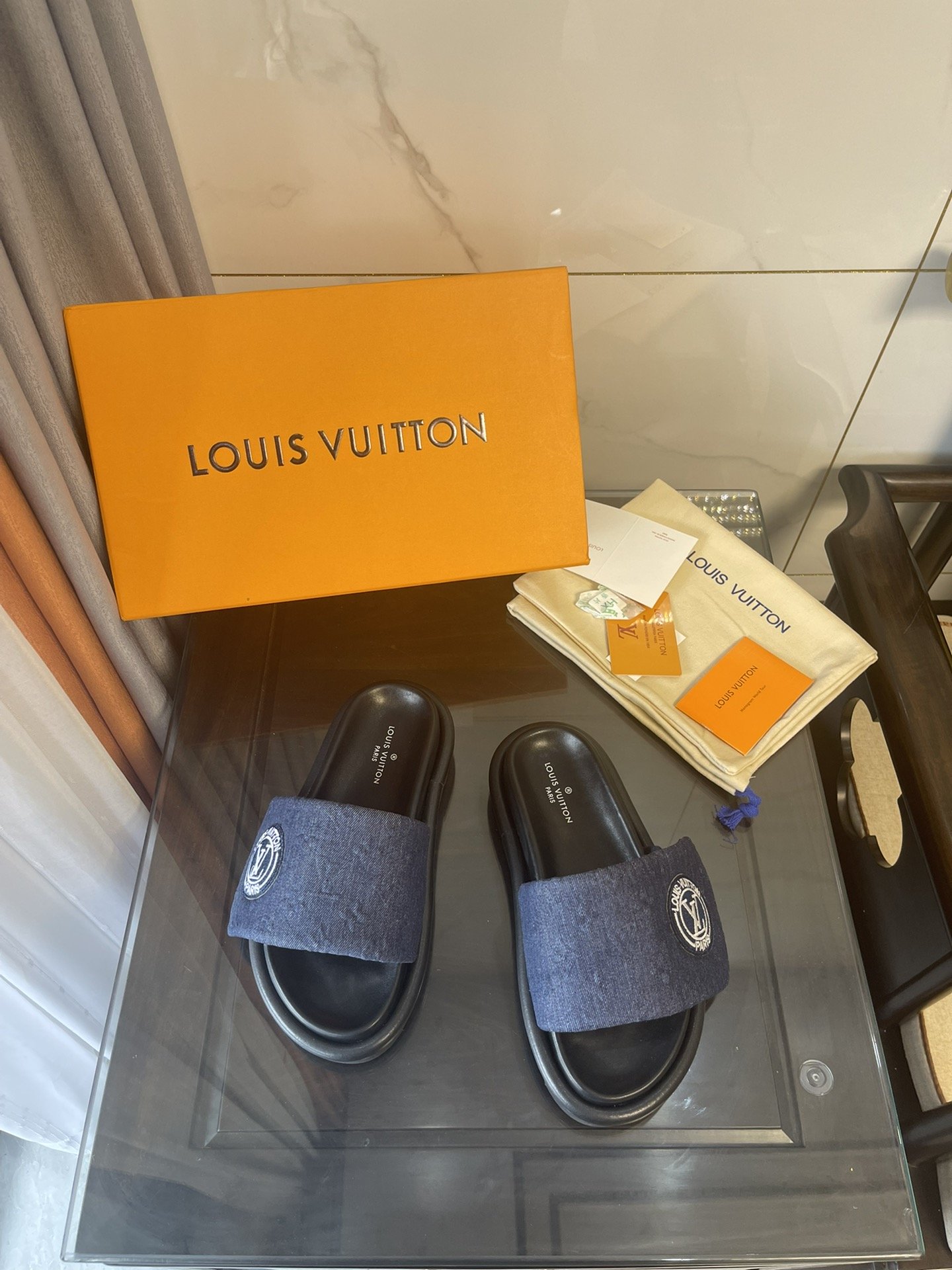 Louis Vuitton Women’s Pool Pillow Comfort Mule Blue For Women LV