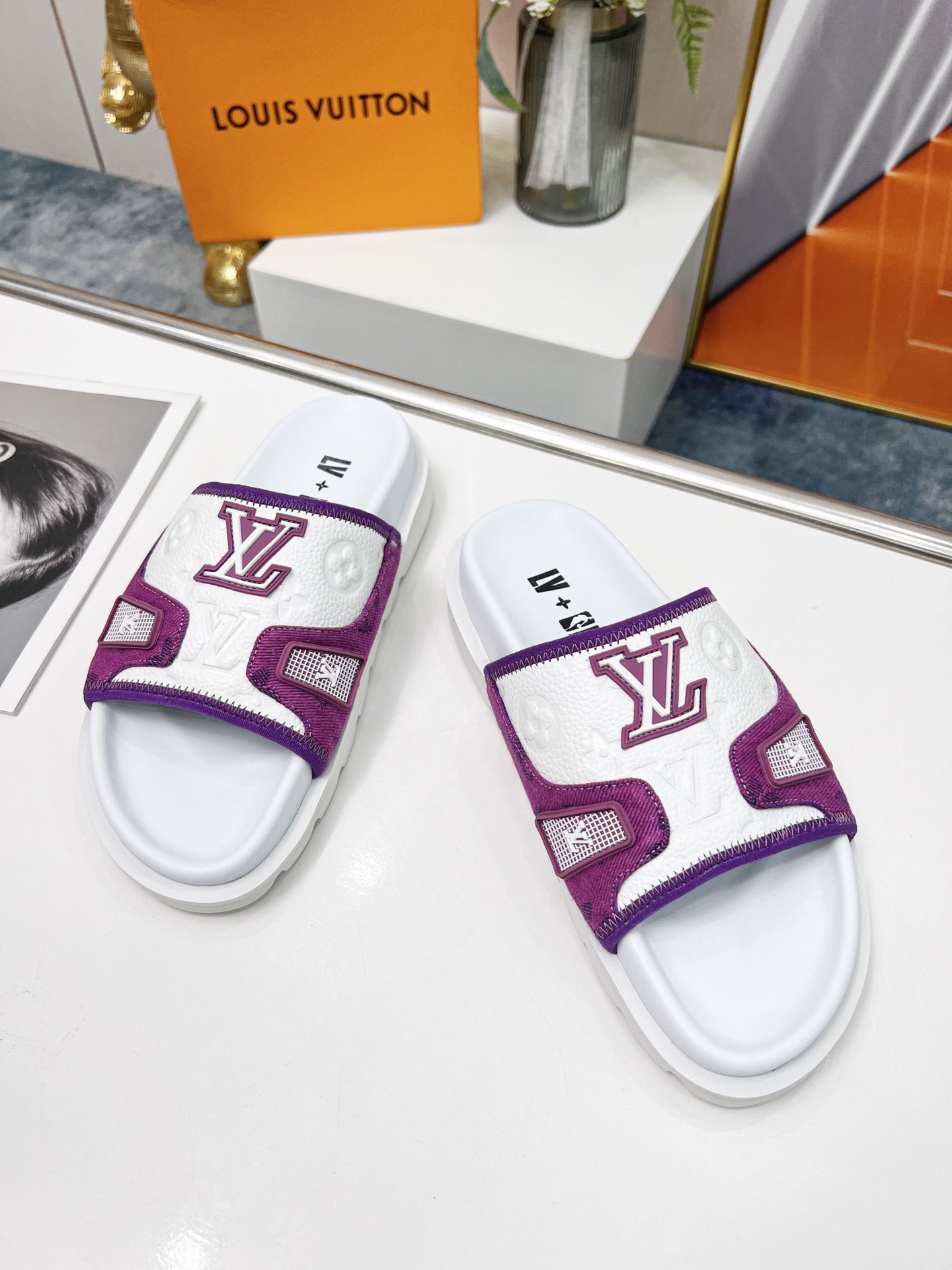 Louis Vuitton Women’s Pool Pillow Comfort Mule Violet For Women LV