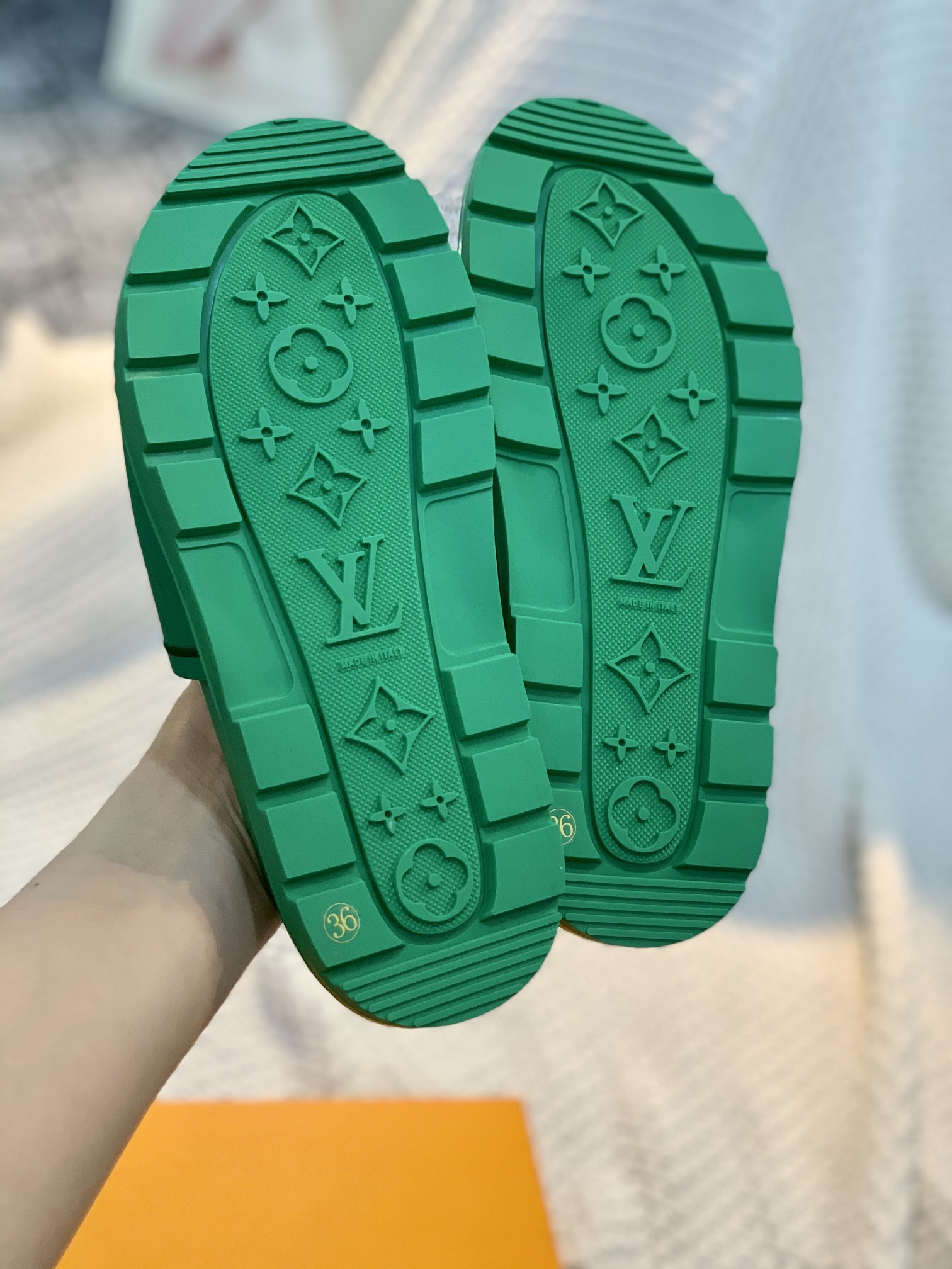 Louis Vuitton Women’s Pool Pillow Flat Comfort Mule Green For Women LV
