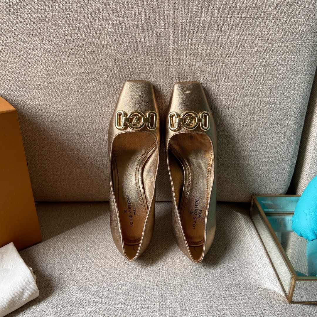 Louis Vuitton Women’s Rotary Pump Gold For Women LV
