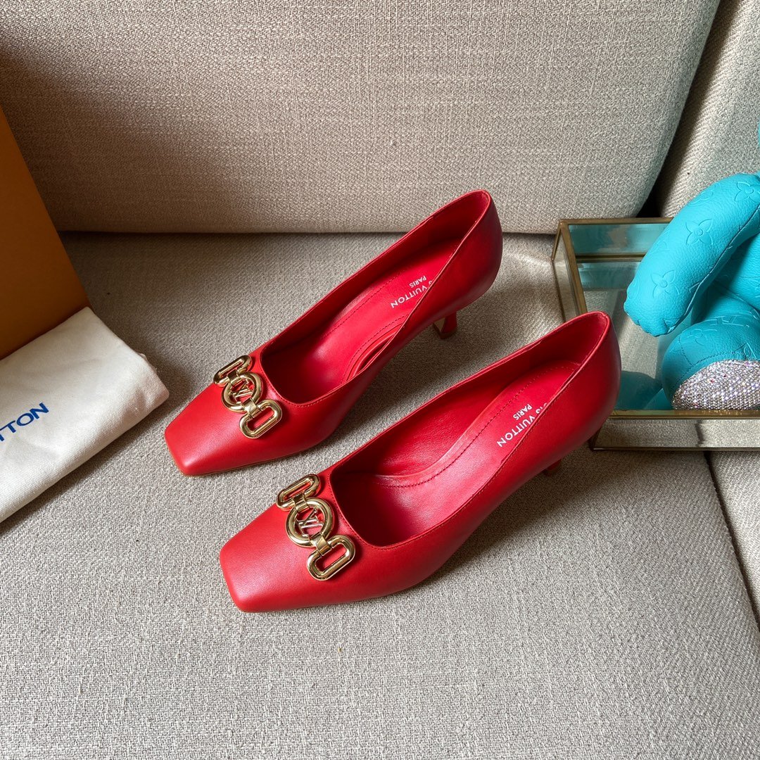 Louis Vuitton Women’s Rotary Pump Red For Women LV